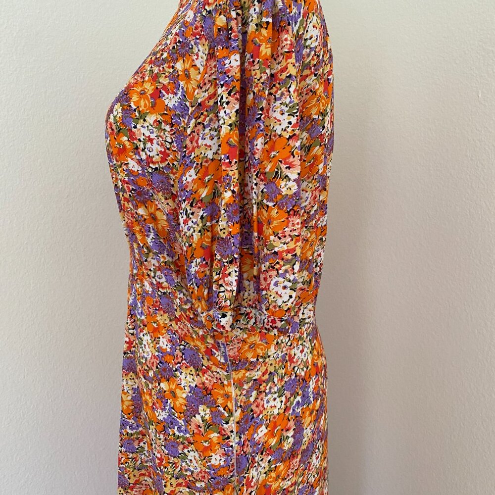 NWT Faithfull the Brand Beline Midi Dress Meja Floral Print - L - Picture 4 of 12